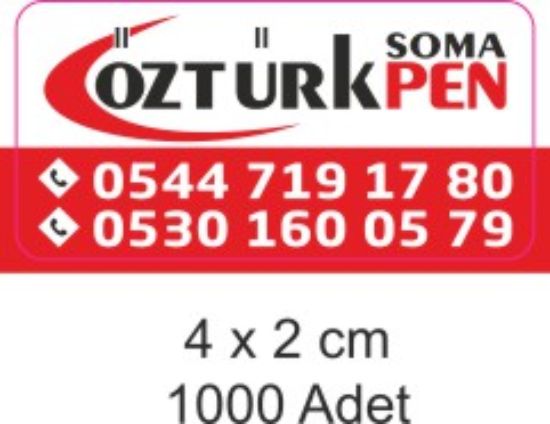 Sobe Reklam Normal Kesimli Damla Etiketler