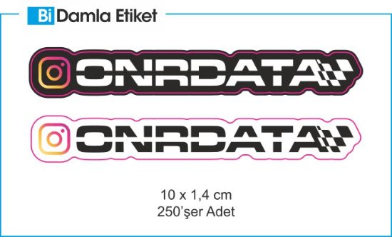 Sobe Reklam Normal Kesimli Damla Etiketler
