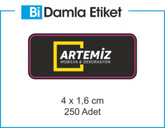 Sobe Reklam Normal Kesimli Damla Etiketler