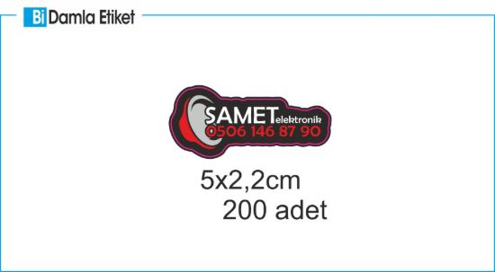 Sobe Reklam Normal Kesimli Damla Etiketler