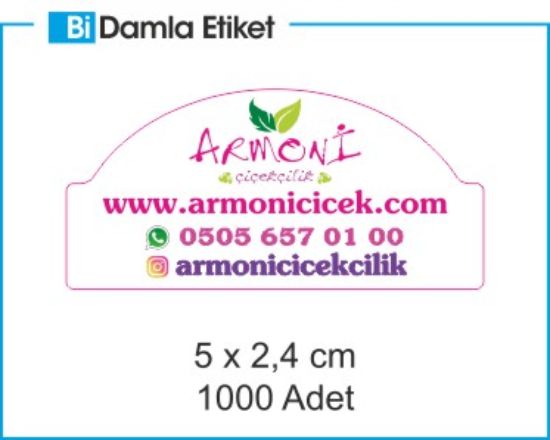 Sobe Reklam Normal Kesimli Damla Etiketler