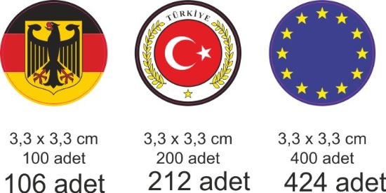 Sobe Reklam Normal Kesimli Damla Etiketler