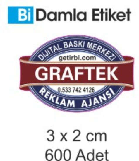 Sobe Reklam Normal Kesimli Damla Etiketler