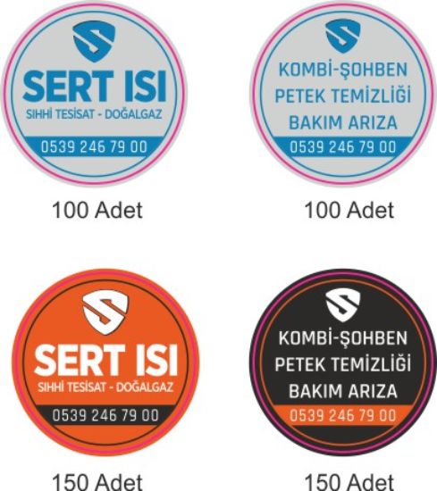 Sobe Reklam Normal Kesimli Damla Etiketler
