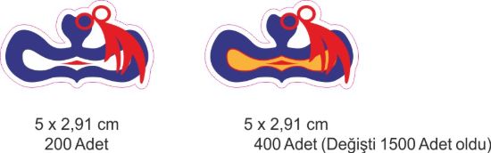 Sobe Reklam Normal Kesimli Damla Etiketler