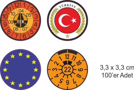 Sobe Reklam Normal Kesimli Damla Etiketler