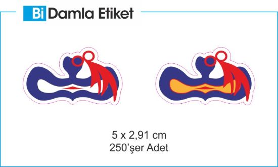 Sobe Reklam Normal Kesimli Damla Etiketler