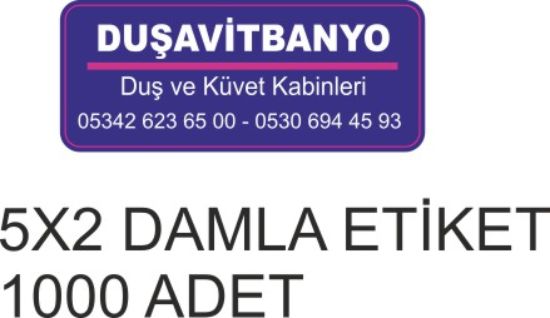 Sobe Reklam Normal Kesimli Damla Etiketler