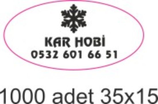 Sobe Reklam Normal Kesimli Damla Etiketler