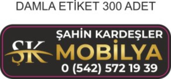 Sobe Reklam Normal Kesimli Damla Etiketler