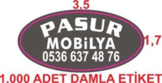 Sobe Reklam Normal Kesimli Damla Etiketler