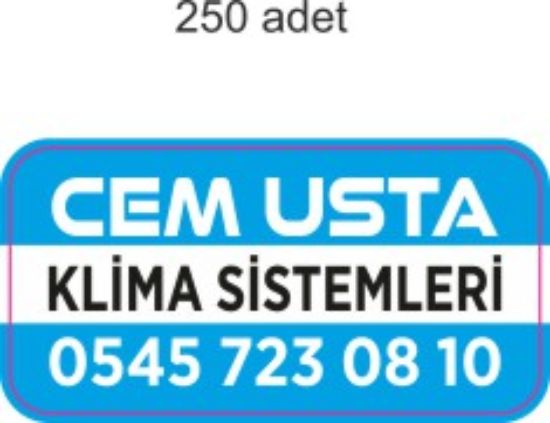 Sobe Reklam Normal Kesimli Damla Etiketler