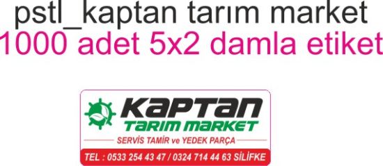 Sobe Reklam Normal Kesimli Damla Etiketler
