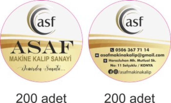Sobe Reklam Normal Kesimli Damla Etiketler