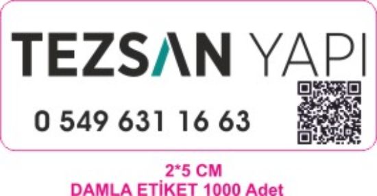 Sobe Reklam Normal Kesimli Damla Etiketler