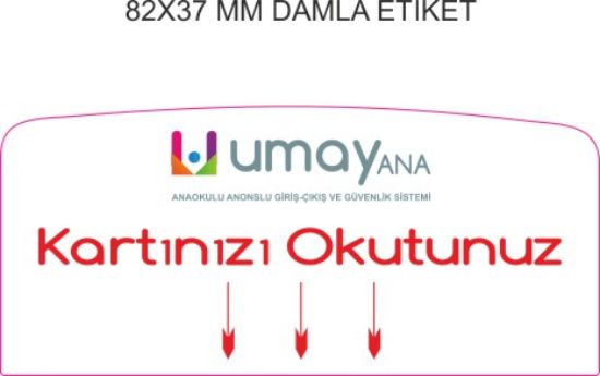 Sobe Reklam Normal Kesimli Damla Etiketler