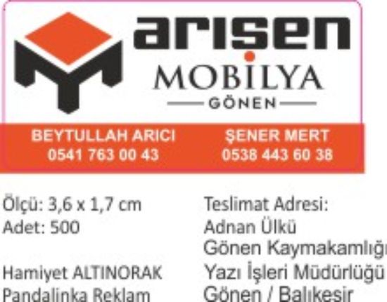 Sobe Reklam Normal Kesimli Damla Etiketler