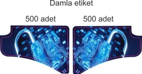 Sobe Reklam Normal Kesimli Damla Etiketler