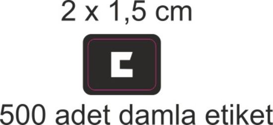 Sobe Reklam Normal Kesimli Damla Etiketler