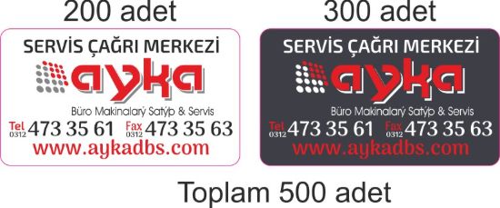 Sobe Reklam Normal Kesimli Damla Etiketler