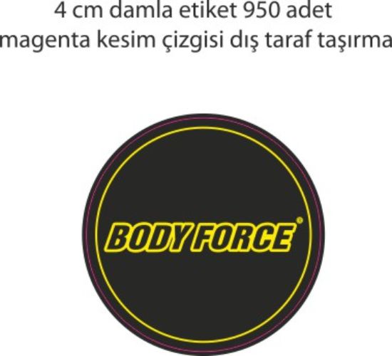 Sobe Reklam Normal Kesimli Damla Etiketler