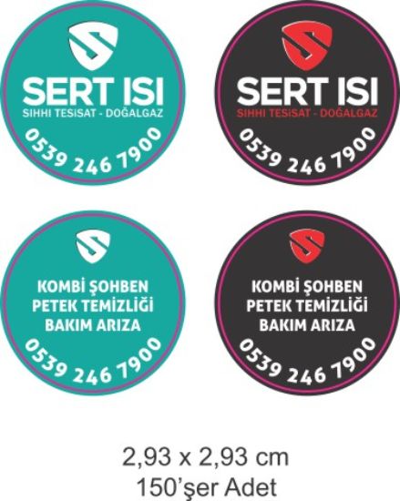 Sobe Reklam Normal Kesimli Damla Etiketler