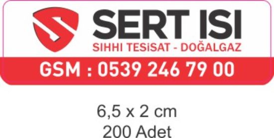 Sobe Reklam Normal Kesimli Damla Etiketler