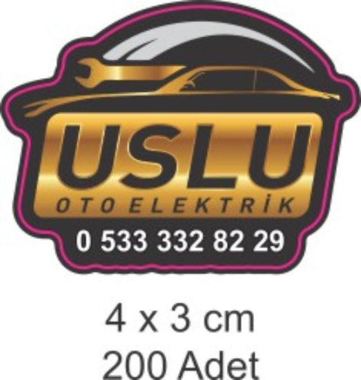 Sobe Reklam Normal Kesimli Damla Etiketler