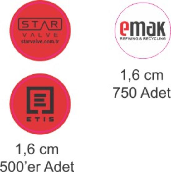 Sobe Reklam Normal Kesimli Damla Etiketler