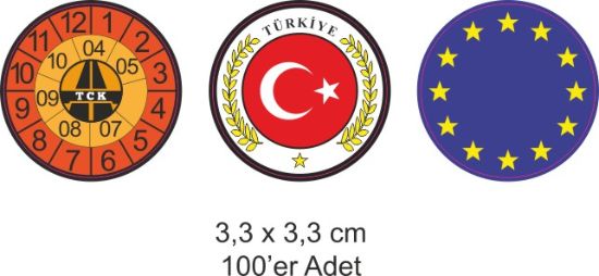 Sobe Reklam Normal Kesimli Damla Etiketler