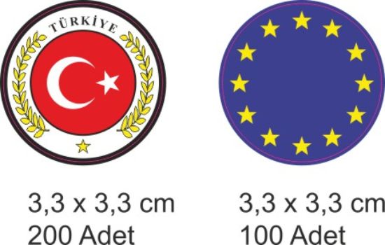 Sobe Reklam Normal Kesimli Damla Etiketler