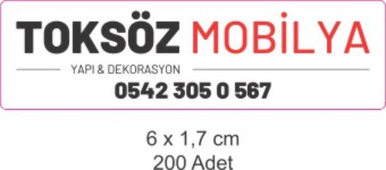 Sobe Reklam Normal Kesimli Damla Etiketler