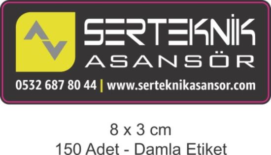 Sobe Reklam Normal Kesimli Damla Etiketler