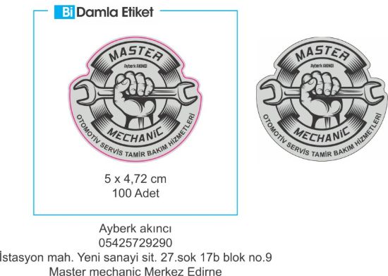 Sobe Reklam Normal Kesimli Damla Etiketler