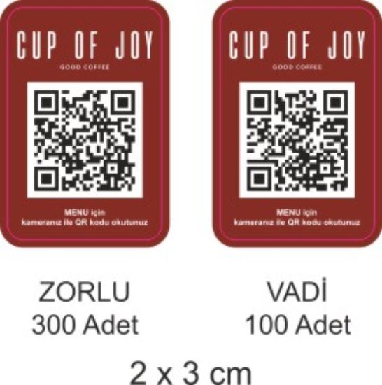 Sobe Reklam Normal Kesimli Damla Etiketler