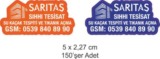 Sobe Reklam Normal Kesimli Damla Etiketler