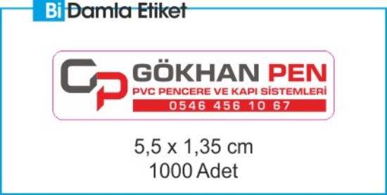 Sobe Reklam Normal Kesimli Damla Etiketler