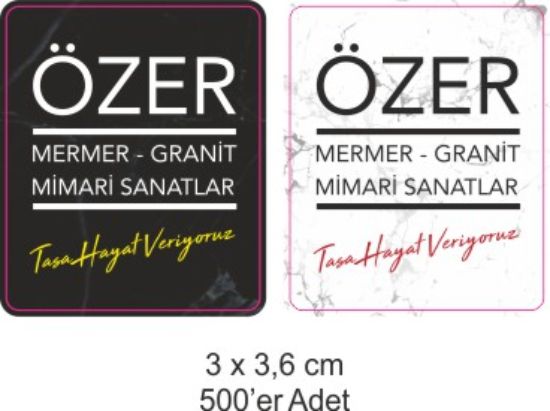 Sobe Reklam Normal Kesimli Damla Etiketler