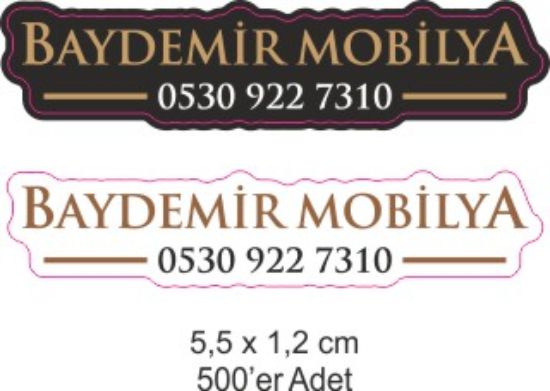 Sobe Reklam Normal Kesimli Damla Etiketler