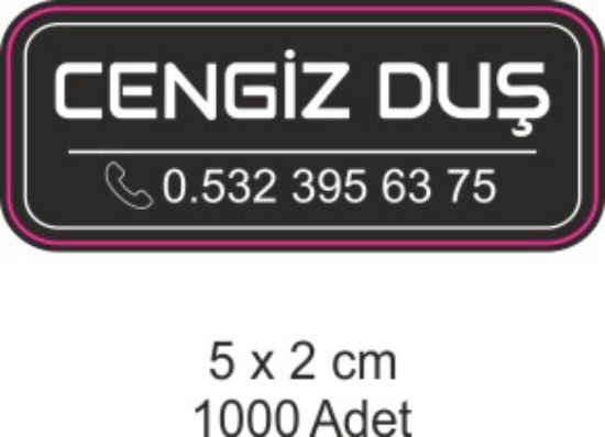 Sobe Reklam Normal Kesimli Damla Etiketler