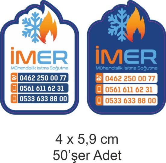 Sobe Reklam Normal Kesimli Damla Etiketler