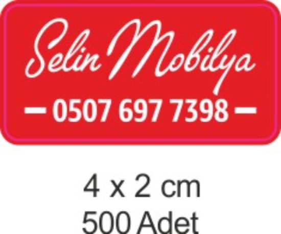 Sobe Reklam Normal Kesimli Damla Etiketler