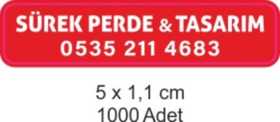Sobe Reklam Normal Kesimli Damla Etiketler