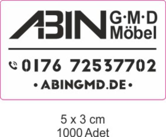 Sobe Reklam Normal Kesimli Damla Etiketler
