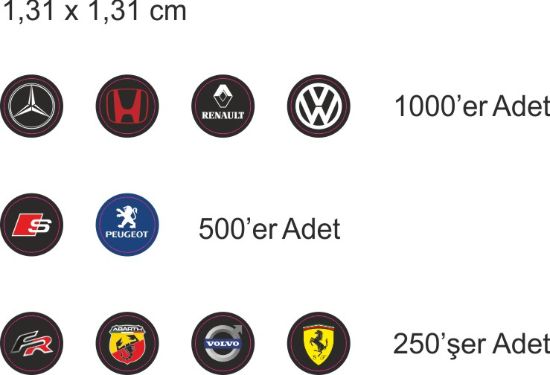 Sobe Reklam Normal Kesimli Damla Etiketler
