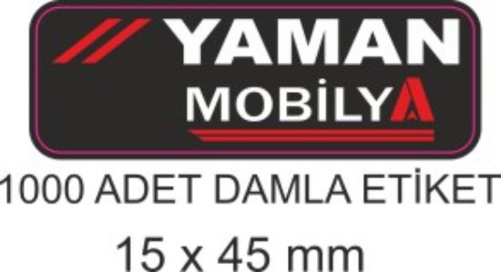 Sobe Reklam Normal Kesimli Damla Etiketler