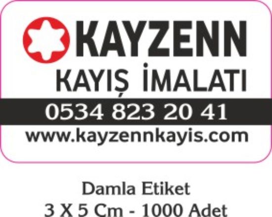 Sobe Reklam Normal Kesimli Damla Etiketler