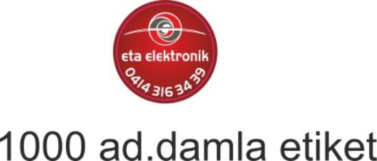 Sobe Reklam Normal Kesimli Damla Etiketler