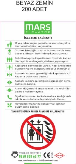 Sobe Reklam Normal Kesimli Damla Etiketler