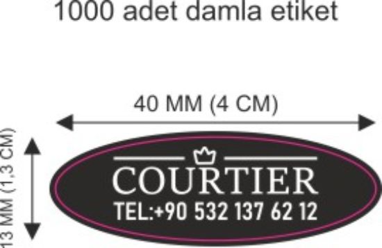 Sobe Reklam Normal Kesimli Damla Etiketler